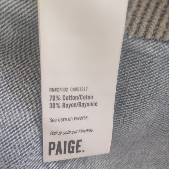 PAIGE Women's Aveline Jacket Raw Hem LEANNA - MEDIUM - Picture 10 of 10